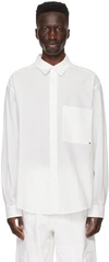 SOLID HOMME WHITE CRINKLE SHIRT