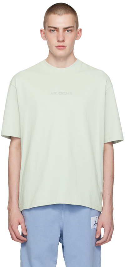 Nike Gray Wordmark T-shirt In Light Silver