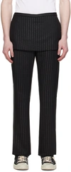Acne Studios Black Tailored Trousers In 900 Black