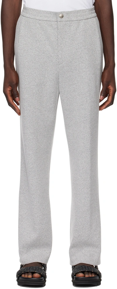 Solid Homme Gray Banding Sweatpants In 816g Grey