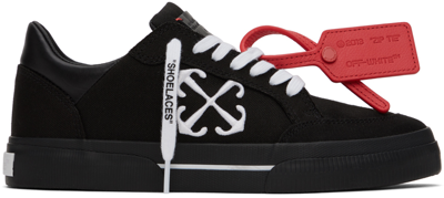 Off-white New Low Vulcanized Canvas Trainers In Black