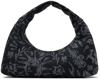 Off-white Arcade Canvas Shoulder Bag In Black White