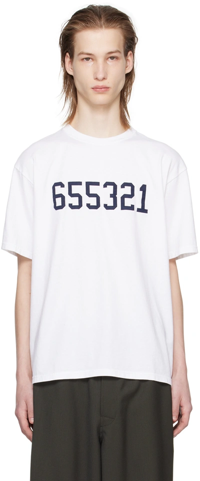 UNDERCOVER WHITE EMBROIDERED T-SHIRT