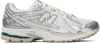 NEW BALANCE SILVER & WHITE 1906R SNEAKERS