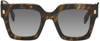 Fendi Roma Square Sunglasses In Coloured Havana / Gr