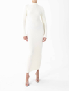 Ronny Kobo Elias Knit Dress In Pearl In White