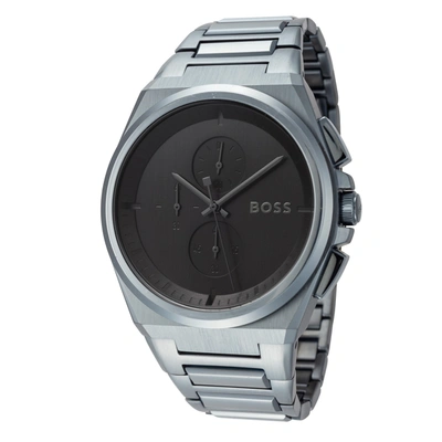 Hugo Boss Men's Steer 45.8mm Quartz Watch In Silver