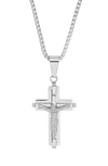 Hmy Jewelry Cross Pendant Necklace In Silver