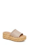 Dolce Vita Chavi Platform Slide Sandal In Sand Leather