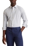 Bonobos Tech Check Performance Button-up Shirt In Horden Check - Blue Depths