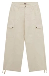 GUESS ORIGINALS GO UTILITY COTTON DENIM CARGO PANTS