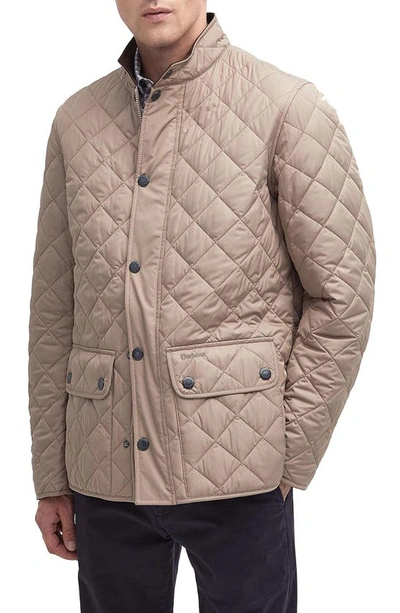 Barbour Men's Lowerdale Quilted Jacket In Timberwolf,dress