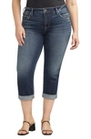 Silver Jeans Co. Elyse Mid Rise Bootcut Jeans In Indigo