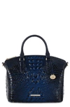 Brahmin Duxbury Leather Satchel In Anchor