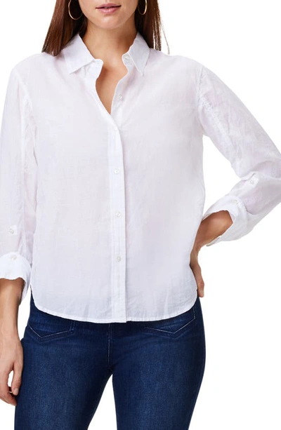 Nic + Zoe Nic+zoe Cotton Button-up Shirt In Paper White