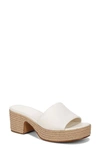 Vince Women's Margo Espadrille Block Heel Platform Sandals In White