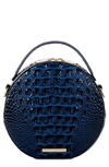 BRAHMIN LANE CROC EMBOSSED LEATHER CROSSBODY BAG