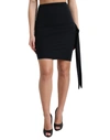 Dolce & Gabbana Black Viscose High Waist Fitted Mini Skirt In Black