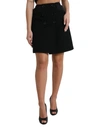 DOLCE & GABBANA DOLCE & GABBANA ELEGANT HIGH-WAIST A-LINE MINI WOMEN'S SKIRT