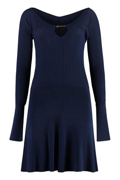 JACQUEMUS JACQUEMUS PRALU KNIT MINI-DRESS