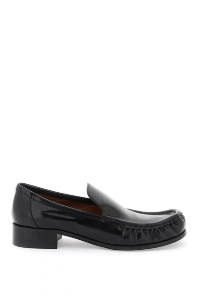 Acne Studios Leather Loafers In Black