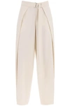 Ami Alexandre Mattiussi Ami Alexandre Matiussi Wide Fit Pants With Floating Panels In White