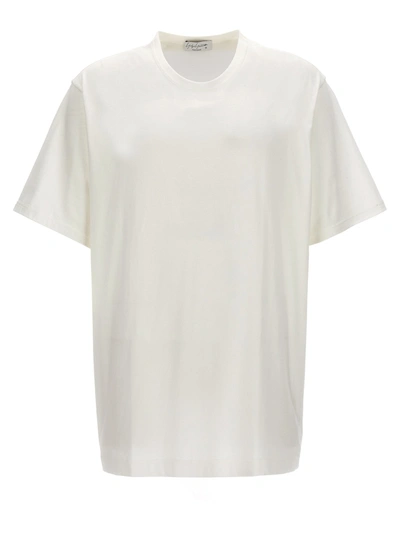 Yohji Yamamoto Crew Neck Short-sleeved T-shirt In White