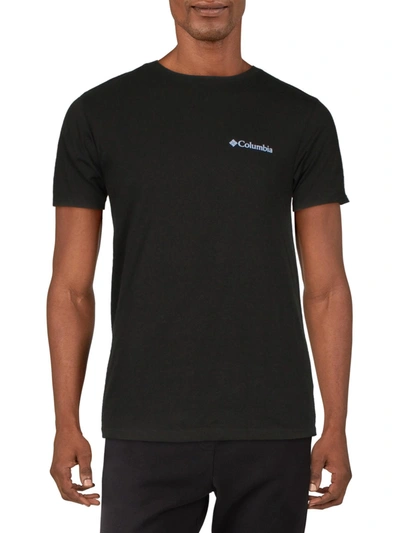 Columbia Sportswear Mens Graphic Crew Neck Shirts & Tops In Black
