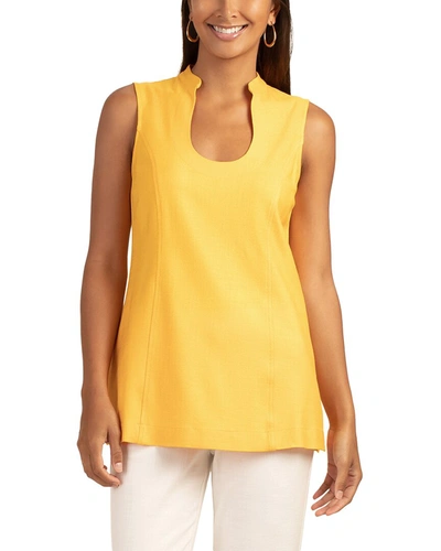 Trina Turk Tailored Fit Ignite Top In Yellow