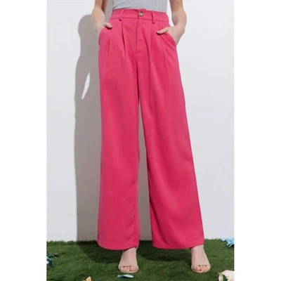 Aaron & Amber Dress Pants In Pink