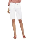Nydj Briella Roll Cuff Denim Bermuda Shorts In White