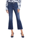 Nydj Barbara Womens Frayed Hem Denim Bootcut Jeans In Blue