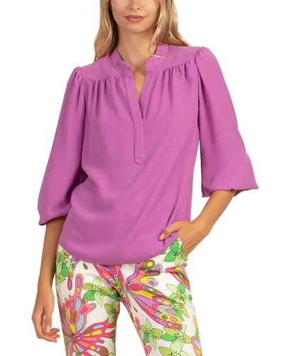 Trina Turk Relativity Top In Purple