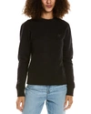 Golden Goose Athena Crewneck Star Sweatshirt In Black