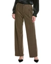 VINCE HOUNDSTOOTH PLEAT FRONT WOOL-BLEND PANT