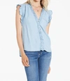 Dear John Denim Ellie Blouse In Blue Skies In Multi