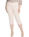 Nydj Plus Marilyn Crop Pink Dusk Jean In Pink