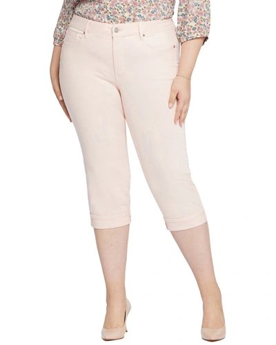 Nydj Plus Marilyn Crop Pink Dusk Jean