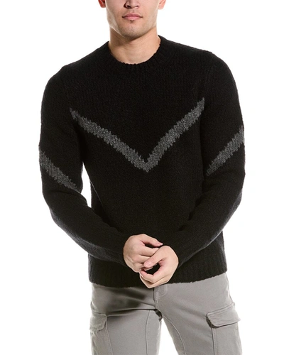 Helmut Lang Merino Wool Crewneck Sweater In Black