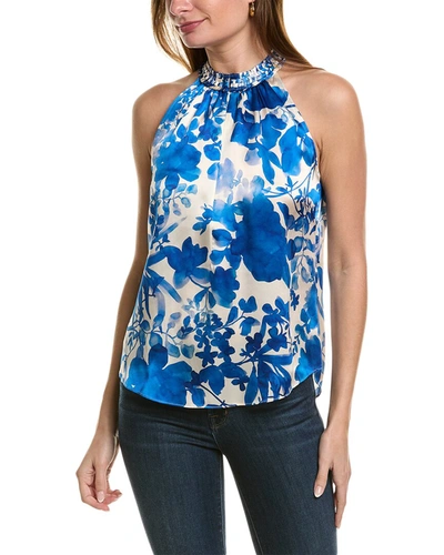 Go By Go Silk Go> By Gosilk Perfectly Plaited Silk Tank In Blue