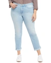Nydj Plus Brightside High-rise Ankle Bootcut Jean In Blue