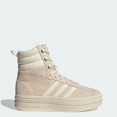 Adidas Originals Womens  Gazelle Boots In Wonder White/wonder White