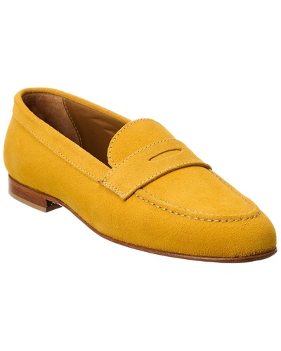 Alfonsi Milano Simona Leather Loafer In Yellow