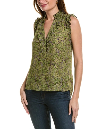 Go By Go Silk Go> By Gosilk Soiree Silk Top In Green