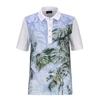 Golfino Women's Palm Beach Printed Polo In Optic White In White