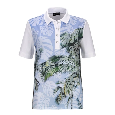 Golfino Women's Palm Beach Printed Polo In Optic White