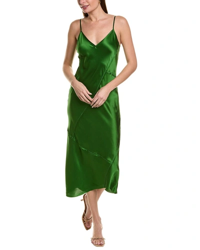 Go By Go Silk Go> By Gosilk Piece It Together Silk Slip Dress In Green
