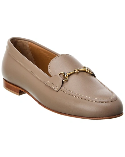 Alfonsi Milano Simona Leather Loafer In Beige