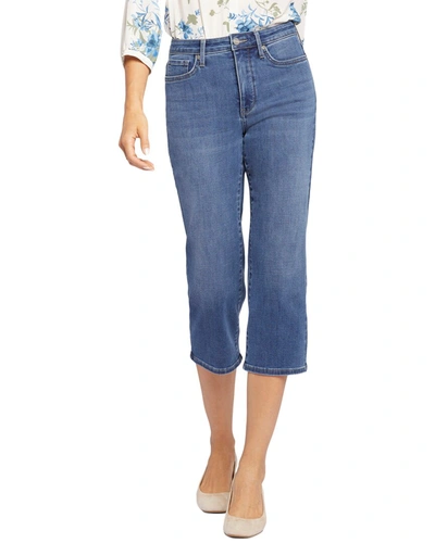 Nydj Joni High-rise Relaxed Capri Awakening Jean In Blue