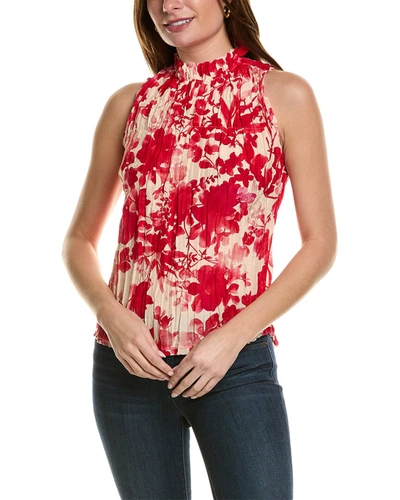 Go By Go Silk Go> By Gosilk Shirr Enough Silk-blend Top In Red